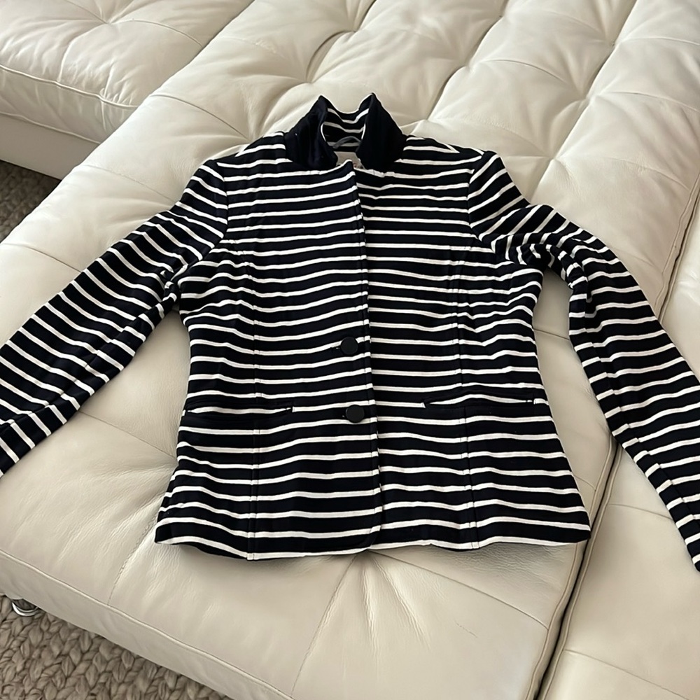Lindex stripped navy and white blazer size S / 4 / 36.